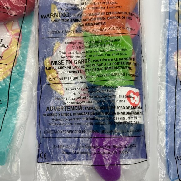 Vintage McDonalds Happy Meal Beanie Babies Sealed - Picture 4 of 7